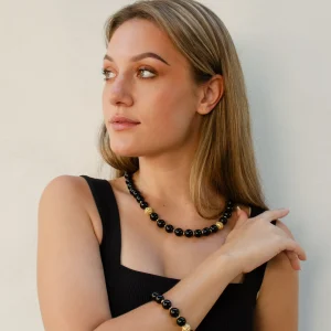 Halskette und Armband aus Achat