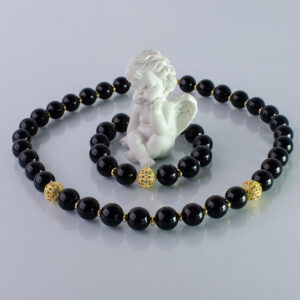 Halskette und Armband aus Achat