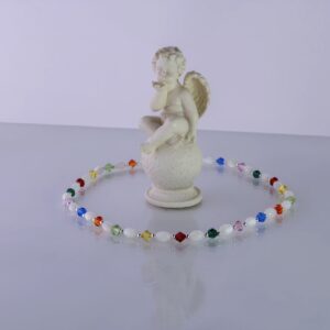 Halskette aus Perlmutt und Swarovski