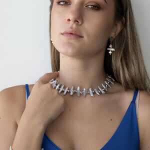 Set aus Barockperlen und Hämatit